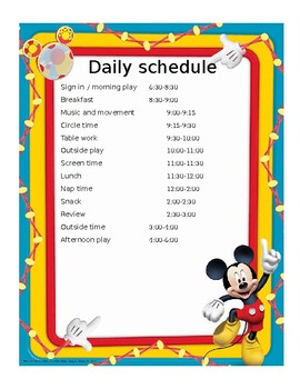 Preview of Mickey Mouse Clubhouse Daily Schedule
