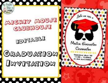 Preview of Mickey Mouse Clubhouse Graduation Invitation Announcement