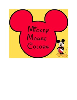 Preview of Mickey Mouse Colors