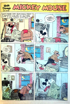 Preview of Mickey Mouse Comic Translation Worksheet #2