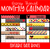 Mickey Mouse Disney Themed Calendar-Editable