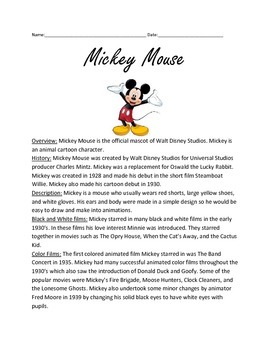 Mickey Mouse Facts for Kids