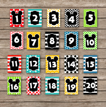 mickey mouse printable numbers