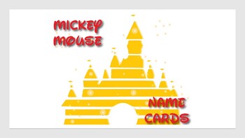 Preview of Mickey Mouse Label|Name Cards