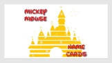 Mickey Mouse Label|Name Cards