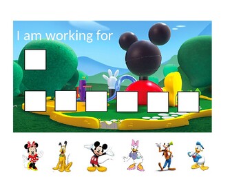 Preview of Mickey Mouse Token Board