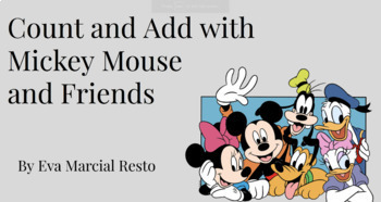 Preview of Mickey Mouse and Friends: Count to 20 and Addition Activity (Google Slide)