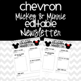 Mickey and Minnie Classroom Newsletter {EDITABLE}