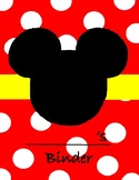 Mickey and Minnie Mouse Binder and Folder cover pages