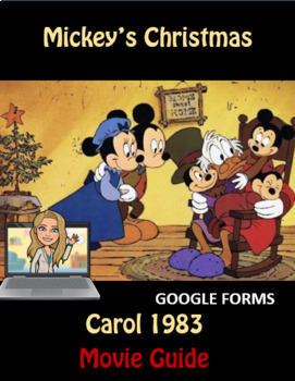 Preview of Mickey's Christmas Carol Movie Activity Google Forms 1983 Distance Learning