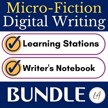 Preview of Micro Fiction, Flash Fiction Creative Writing Activities for Google Slides™