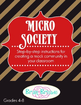 Preview of Micro Society | Guidelines & materials for a mock government in grades 4-8