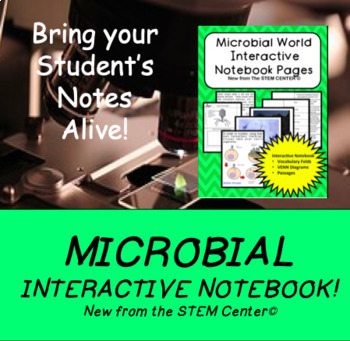 Preview of Microbes Interactive Science Notebook - Distance Learning Friendly