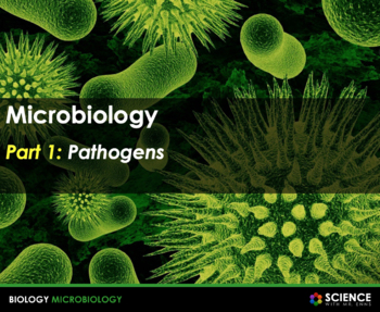 Preview of Microbiology  Pathogens Chain of Infection Presentation PPT With Student Notes