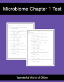 Microbiome  Chapter 1 Test Middle School Science