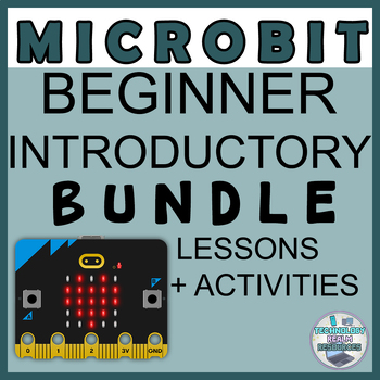 Preview of Microbit BEGINNER bundle one MONTH worth of coding lessons and activities