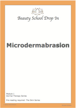 Preview of Microdermabrasion Workbook