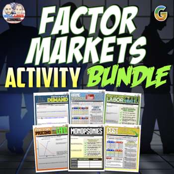 Preview of Microeconomics - Factor Markets Unit Activity Bundle