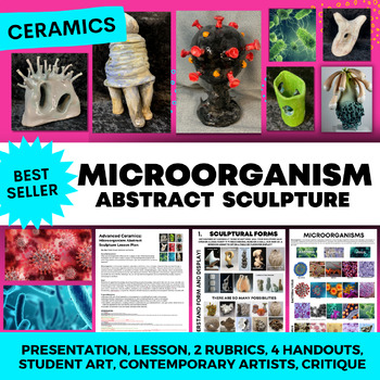 Preview of Ceramics Microorganism Abstract Sculpture (middle and high school ceramics)