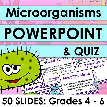 Preview of Microorganisms Introduction PowerPoint and Quiz
