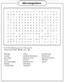 Microorganisms word search