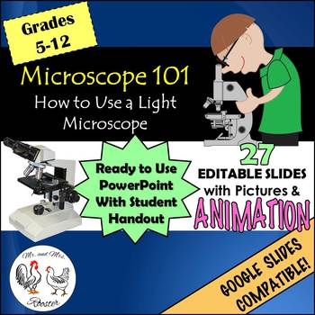 Preview of Microscope 101 - How to Use a Light Microscope {Editable}