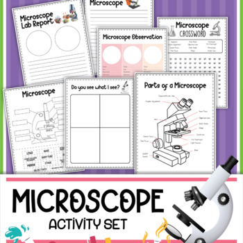 Preview of Microscope Activity Worksheets: Learning How to Use a Microscope