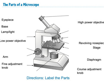 Preview of Microscope Bundle!! - Parts of a Microscope Unit Activities