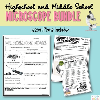 Preview of Microscope Bundle for MS and HS Biology Students