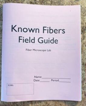 Preview of Microscope Fiber Lab Booklet or Packet for Microscopic Fiber Analysis