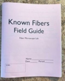 Microscope Fiber Lab Booklet or Packet for Microscopic Fib