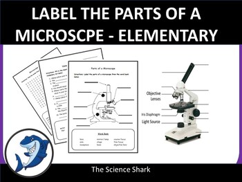 Preview of Label the Microscope Parts for Elementary School Students