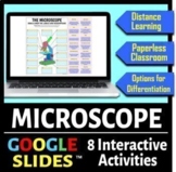 Microscope Interactive Google Slide Activities | Distance Learning | 8 Options