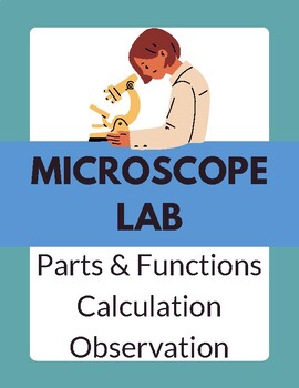 Preview of Microscope Lab | 6 activities | Parts & Functions | Calculation | Observation