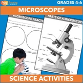 Microscope Parts and Functions Diagrams, Worksheets, Asses