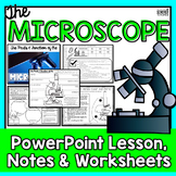 Microscope PowerPoint Lesson, Notes and Worksheet Set