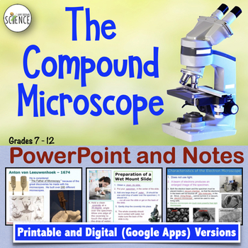 Preview of Microscope Powerpoint and Notes