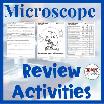 Microscope Review Activities by Engaging Biology | TPT