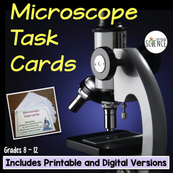 Preview of Microscope Task Cards Activity - Parts of the Microscope