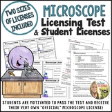 Microscope Use "Licensing Test" and Student Licenses
