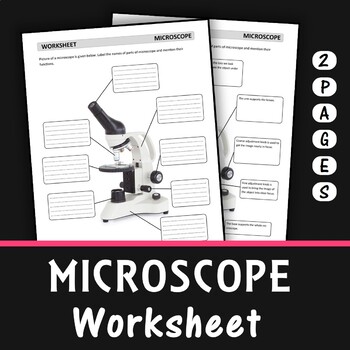 Parts of Microscope Worksheet by Science Master | TPT