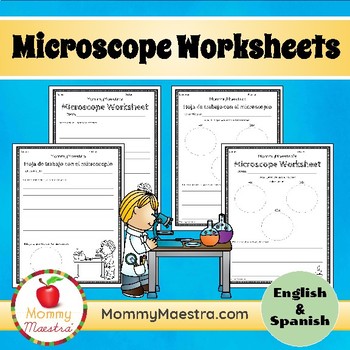 Microscope Worksheets by MommyMaestra | TPT