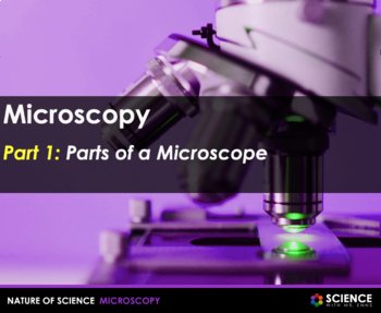 Preview of Microscope and Microscopy Presentation PPT with Student Summary Notes