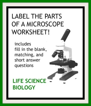 Preview of Microscope parts, steps to focusing a microscope