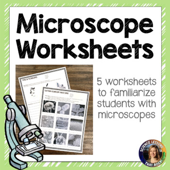 Microscope Worksheets by Science Lessons That Rock | TPT