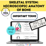 Microscopic Bone Digital Resource: IMPORTANT TERMS On GOOG