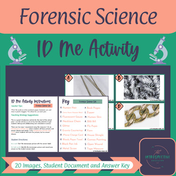 Preview of Microscopic Image Identification Activity Forensic Science Set (ID Me Activity)