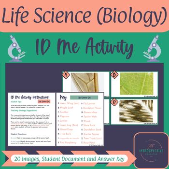 Preview of Microscopic Image Identification Activity Life Science Set (ID Me Activity)