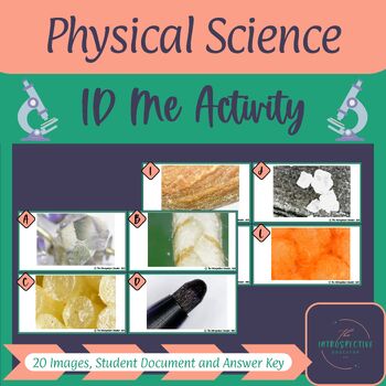 Preview of Microscopic Image Identification Activity Physical Science Set (ID Me Activity)