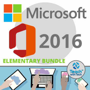 Preview of Microsoft 2016 Elementary Lessons & Activities BUNDLE